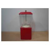 Vintage Oak 25 Cent Candy Machine with Key