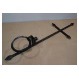 Heavy Duty Iron Cross Flower Pot/Candle Holder