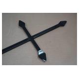 Heavy Duty Iron Cross Flower Pot/Candle Holder