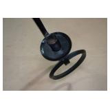 Heavy Duty Iron Cross Flower Pot/Candle Holder