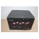 Set of 6 Light Purple Champagne Coupes