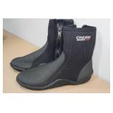 Cressi Minorca Long 3mm Neoprene Adult Anti-Slip Sole Boots -Size 9