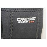 Cressi Minorca Long 3mm Neoprene Adult Anti-Slip Sole Boots -Size 9