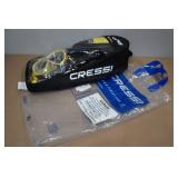Cressi Adult Palau Fin Snorkel Set -Fin Size S/M, Yellow