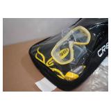 Cressi Adult Palau Fin Snorkel Set -Fin Size S/M, Yellow