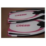 Cressi Reaction EBS Dive Fins -XS, White/Pink