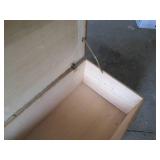 Vintage Wood Storage chest with sma...