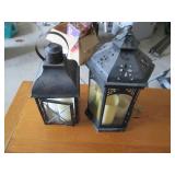 2pc Oil Rubbed Bronze Metal Lantern...