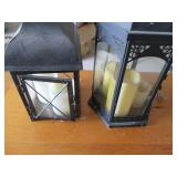 2pc Oil Rubbed Bronze Metal Lantern...