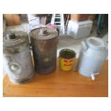 Pair of Antique Metal Kerosene cans...