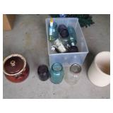 Vintage Stoneware Crocks a few colo...