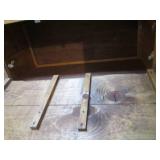 Vintage Wood Lidded storage chest w...