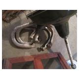 Vintage Metal framed hanging light ...