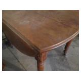 Antique hardwood 43in×53in Oblong ...