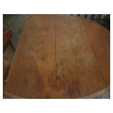 Antique hardwood 43in×53in Oblong ...