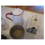 Vintage Stoneware, Enamelware Serve...