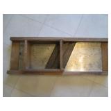 Wood framed antique slicer...