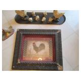 Collection of Hen and Rooster figur...