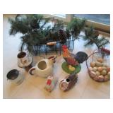 Assortment of Rooster figurines, fa...