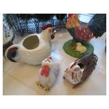 Assortment of Rooster figurines, fa...