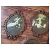 (4) Assorted Antique framed wall de...