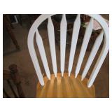 White and natural hardwood swivelin...