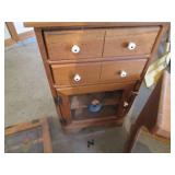 Wood Space saving Wash stand with s...