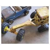 Vintage Metal Tonka road grader and...