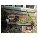 Vintage Wagon flower planter garden...