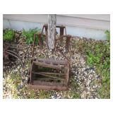 Pair of manually operated walk-behi...