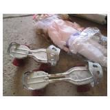 16" Porcelain doll and vintage roll...