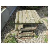 Stack of 3 vintage Wood and Metal S...