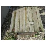 Stack of 3 vintage Wood and Metal S...