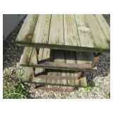 Stack of 3 vintage Wood and Metal S...