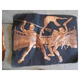Vintage Copper Greek folk-art Style...