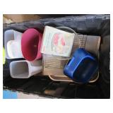 3pc box and storage tote lot contai...