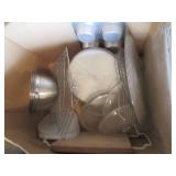 3pc box and storage tote lot contai...