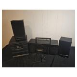 Vintage Optimus Stereo System with Speakers Set