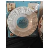 Lot of Tasty by AeroGarden Sprout, Music of the Spheres, Porcelain Plate, and Decorative Plant Pot