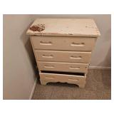 Vintage Wooden 4-Drawer Dresser
