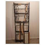 Decorative Shelving Unit with Rustic Design