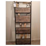 Decorative Shelving Unit with Rustic Design