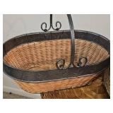 Set of 3 Decorative Woven Baskets with Handles