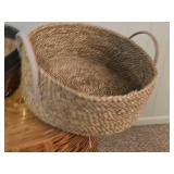 Set of 3 Decorative Woven Baskets with Handles