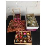 Assorted Vintage Christmas Decorations and Ornaments
