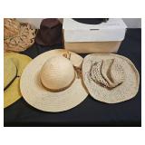Assorted Lot of Straw and Felt Hats with Dayton