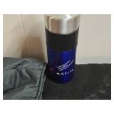 Airline Memorabilia Lot: Northwest Airlines Jacket, Delta Water Bottle, Postcard, Stress Toy, Pen