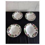 Floral Dinnerware Set & Northwest Airlines Memorabilia