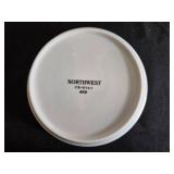 Northwest Airlines White Ceramic Casserole Dishes - Set of 6