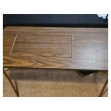 Vintage Folding Card Table with Wooden Top